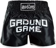 Spodnie sportowe męskie - Ground Game Spodenki Muay Thai "Skullz" Black - miniaturka - grafika 1