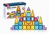 Klocki - KLOCKI MAGNETYCZNE 40el KREATYWNE KONSTRUKCYJNE EDUKACYJNE 3D ZABAWA 148A - miniaturka - grafika 1