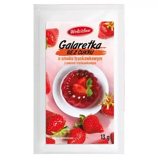 Galaretka bez cukru truskawkowa Wodzisław, 13g - Galaretki - miniaturka - grafika 1