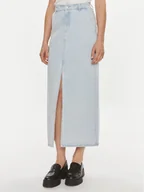 Spódnice - Vila Spódnica jeansowa Kira 14096846 Błękitny Regular Fit - miniaturka - grafika 1