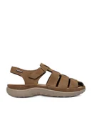 Sandały damskie - Rieker Sandały CEO-64860-24 Brązowy - miniaturka - grafika 1