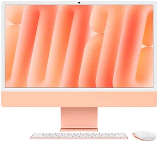 Apple iMac - M4 10/10 24'' 16GB 256GB Pomarańczowy Z1EV000MF - Zestawy komputerowe - miniaturka - grafika 1