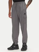 Spodnie sportowe męskie - adidas Spodnie dresowe Essentials Small Logo JD1822 Szary Regular Fit - miniaturka - grafika 1