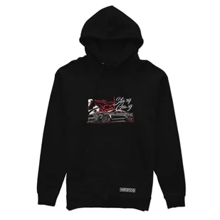 Czarna bluza z kapturem FORD Mustang Stang Gang-XS - Odzież do sportów motorowych - miniaturka - grafika 1