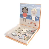 Zestawy naczyń dla dzieci - Filibabba Gra magnetyczna Ubieranka A day at the beach - miniaturka - grafika 1