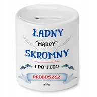 Skarbonki - Skarbonka Dla Proboszcza na Urodziny na Prezent z Nadrukiem ze Zdjęciem + Opakowanie na prezent (wzór 01) - miniaturka - grafika 1