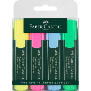 Faber-Castell Zakreślacz 4 kolory w etui - Zakreślacze - miniaturka - grafika 1