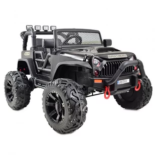 JEEP NA AKUMULATOR BROTHERS , WSPOMAGANIE KIEROWNICY, MIĘKKIE KOŁA, MIĘKKIE SIEDZENIE 24V - 400W/JEEP-JC-666 JC-666-JEEP-CZARNY - Pojazdy elektryczne dla dzieci - miniaturka - grafika 1