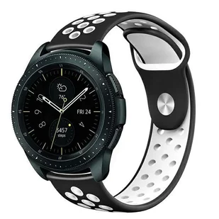 Pasek BELINE Watch Sport Silicone 20mm Czarno-biały - Akcesoria do smartwatchy - miniaturka - grafika 2
