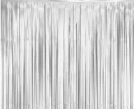 Sylwester - Kurtyna - zasłona na drzwi matowa srebrna - 100 x 200 cm - miniaturka - grafika 1