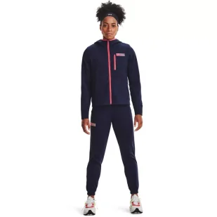 Bluza damska Under Armour Mixed Media FZ - Bluzy sportowe damskie - miniaturka - grafika 3