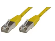 Patchcordy - MicroConnect RJ-45/RJ-45 kat.6 F/UTP Żółty 0.25m B-FTP60025Y - miniaturka - grafika 1