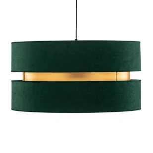 Duolla Żyrandol Duo, zielony/złoty, Ø 60cm, 1-pkt. - Lampy sufitowe - miniaturka - grafika 2