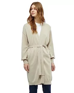 Peppercorn Damski kardigan z długim dzianiny Tana, szary piórko, XL, Feather Gray, XL - Swetry damskie - miniaturka - grafika 1