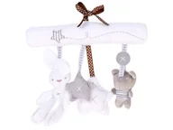 Zawieszki dla dzieci i niemowląt - Urocza miękka zawieszka do wózka łóżeczka grzechotka melodyjka ZA5714 - miniaturka - grafika 1