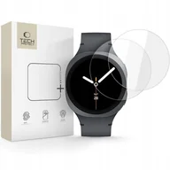 Akcesoria do smartwatchy - SZKŁO HARTOWANE TECH-PROTECT GLASS FIT+ 2-PACK SAMSUNG GALAXY WATCH 8 44 MM CLEAR - miniaturka - grafika 1