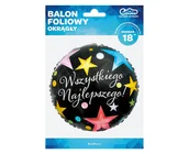 Balony i akcesoria - Go Balon foliowy Wszystkiego Najlepszego! 46 cm 1 szt FG-ODWN - miniaturka - grafika 1