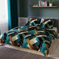 Pościel - Komplet pościeli z bawełny satynowej, rozmiar 160x200 cm, Rubik - miniaturka - grafika 1