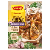 Szybkie dania obiadowe - Winiary POMYSŁ NA SOCZYSTEGO KURCZAKA Z CZOSNKIEM I ZIOŁAMI 30G zakupy dla domu i biura 20599130 - miniaturka - grafika 1