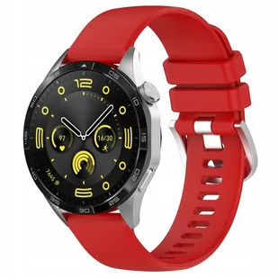 Pasek Bizon Strap Watch Silicone Pro do Huawei Watch GT 4 41 mm, czerwony - Akcesoria do smartwatchy - miniaturka - grafika 1