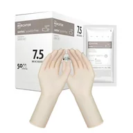 Rękawiczki jednorazowe - Rękawiczki chirurgiczne lateksowe sterylne 7.5 bezpudrowe Mercator Santex Powder-Free 50 par - miniaturka - grafika 1