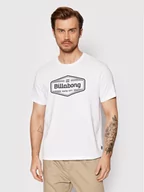Koszulki męskie - Billabong T-Shirt Trademark C1SS62 BIP2 Biały Regular Fit - miniaturka - grafika 1
