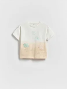 Reserved - Bawełniany t-shirt z aplikacją - wielobarwny - Bluzki dla niemowląt - miniaturka - grafika 1