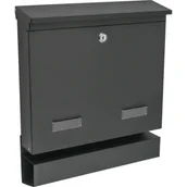 Skrzynki na listy - Skrzynka na listy LARGOS C4 z tuba grafit - miniaturka - grafika 1