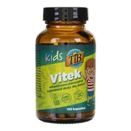 Witaminy i minerały - This Is Bio Kids Vitek - 120 kapsułek TIB-680 - miniaturka - grafika 1