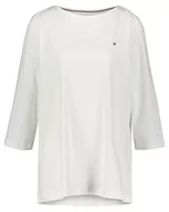 Kurtki damskie - Tommy Hilfiger Damskie topy z dzianiny CRV Slim Boat-NK 3/4 SLV L/S, białe, 48, biały - miniaturka - grafika 1