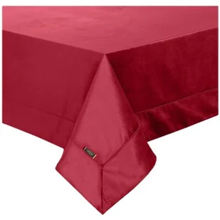 Obrus 145 x 260 Dekoracyjny Velvet Bordo - Obrusy i serwetki - miniaturka - grafika 1