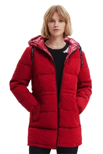 Kurtka damska Desigual Kalmar zimowa ocieplana czerwona-XS - Kurtki damskie Kurtka damska Desigual Kalmar zimowa ocieplana czerwona-XS - Kurtki damskie - miniaturka - grafika 1