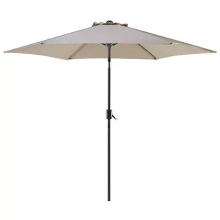 Beliani Parasol ogrodowy Varase Beżowo-szary 270 cm 33541 - Parasole ogrodowe - miniaturka - grafika 1