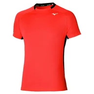 Koszulki męskie - Koszulka męska Mizuno  DryAeroFlow Tee Ignition Red XL - miniaturka - grafika 1