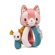 Gryzaki dla dzieci - Grzechotka z uchwytami Kotka Jeanne 6 m+ Lilliputiens - miniaturka - grafika 1