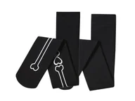 Rajstopy dziecięce - lupilu® Rajstopy termiczne dziecięce na Halloween, 2 pary (Czarny, 122/128) - miniaturka - grafika 1