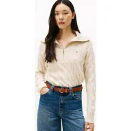 Swetry damskie - Tommy Hilfiger Wełniany sweter | Loose fit - miniaturka - grafika 1