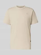Koszulki męskie - T-shirt z wyhaftowanym logo i okrągłym dekoltem - miniaturka - grafika 1