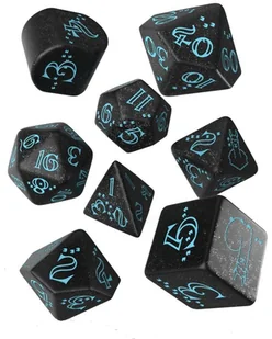 Llama Dice Set, klocki, czarny błyszczący, turkusowy Q-Workshop - gra - Akcesoria do gier planszowych - miniaturka - grafika 1