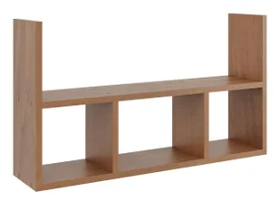 Skandynawska półka ścienna w kolorze orzech Varax 3X - Półki do salonu - miniaturka - grafika 1