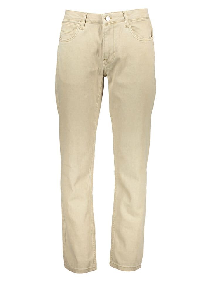 Scotch & Soda Dżinsy - Straight fit - w kolorze beżowym