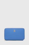 Portfele - Tommy Hilfiger portfel damski kolor niebieski - miniaturka - grafika 1