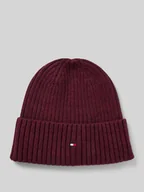Czapki męskie - Czapka beanie z wyhaftowanym logo - miniaturka - grafika 1