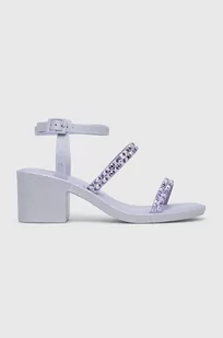 Melissa sandały MELISSA GLOWING HEEL AD kolor fioletowy - Sandały damskie - miniaturka - grafika 1