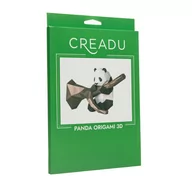 Zabawki kreatywne - Creadu, Zestaw kreatywny do origami Panda 3D - miniaturka - grafika 1