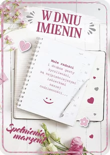 Kartka na imieniny z mottem GM766 - Kartki okolicznościowe i zaproszenia - miniaturka - grafika 1