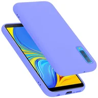 Etui i futerały do telefonów - Pokrowiec Do Samsung Galaxy A7 2018 Etui w LIQUID JASNY FIOLET TPU Silikon Case Cover Obudowa Ochronny Cadorabo - miniaturka - grafika 1