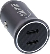 Adaptery i przejściówki - InLine InLine® USB car charger power-adapter power delivery, 2x USB Type-C, black - miniaturka - grafika 1