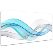 Podkładki na biurko - Podkładka ochronna Paski niebiesko-szare 100x50 cm, Dywanomat - miniaturka - grafika 1