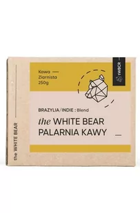 THE WHITE BEAR Kawa ziarnista The White Bear Brazylia/Indie 250g 6529-uniw - Kawa - miniaturka - grafika 1